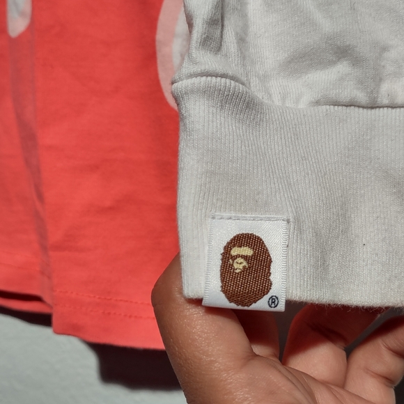 Rare collab bape Long sleeve t shirt